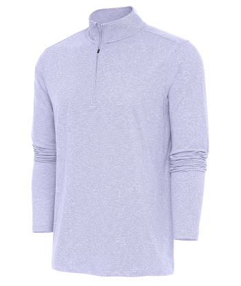 Antigua: Men's Essentials 1/4 Zip Pullover - Pastel Lilac HTR Hunk 104958 de l' environnement