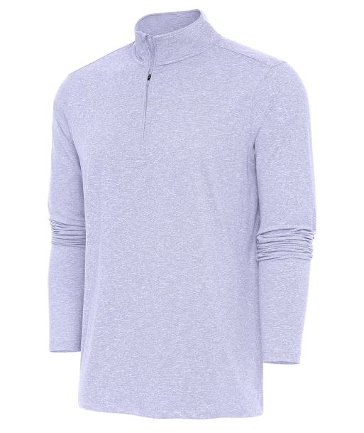 Antigua: Men's Essentials 1/4 Zip Pullover - Pastel Lilac HTR Hunk 104958 de l' environnement