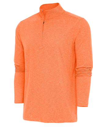 Antigua: Men's Essentials 1/4 Zip Pullover - Mango Heather Hunk 104958 acheter