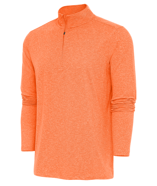 Antigua: Men's Essentials 1/4 Zip Pullover - Mango Heather Hunk 104958 acheter