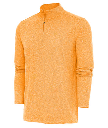 Antigua: Men's Essentials 1/4 Zip Pullover - TN Orange Heather Hunk 104958 Comparez et commandez 