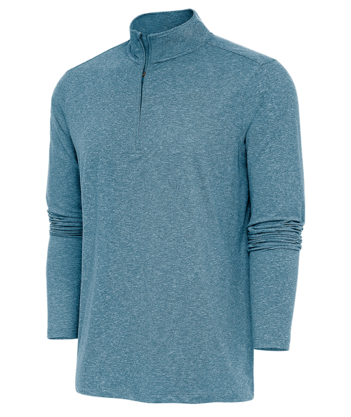 Antigua: Men's Essentials 1/4 Zip Pullover - Deep Teal Heather Hunk 104958 sélection de produits