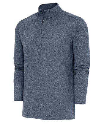 Antigua: Men's Essentials 1/4 Zip Pullover - Navy Heather Hunk 104958 sur le site 