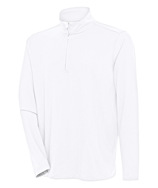 Antigua: Men's Essentials 1/4 Zip Pullover - White Hunk 104958 Comparez et commandez 