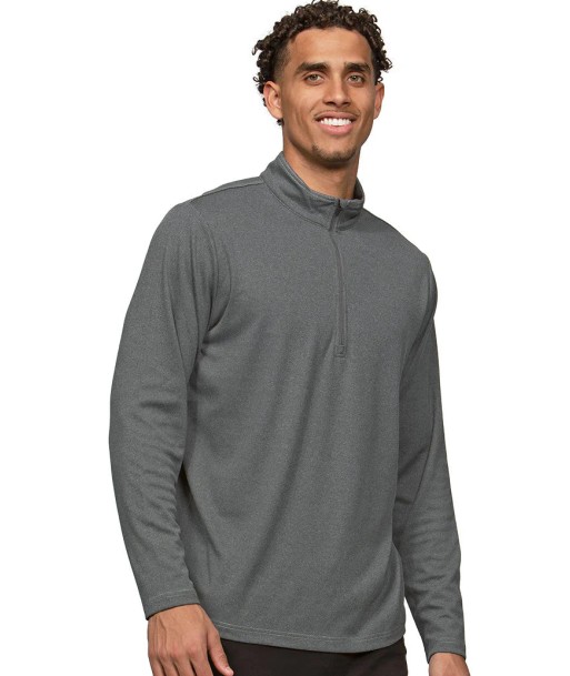 Antigua: Men's Essentials 1/4 Zip Pullover - Charcoal Heather Epic 104642 le concept de la Pate a emporter 