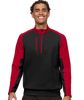 Antigua: Men's Essentials Pullover - Team Black/Red 104646 paiement sécurisé