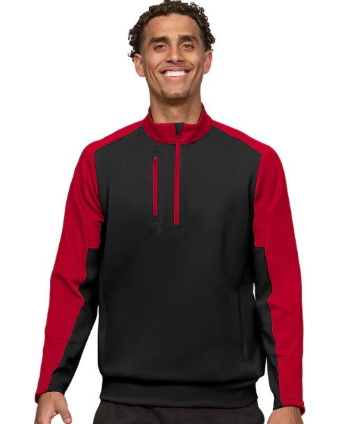 Antigua: Men's Essentials Pullover - Team Black/Red 104646 paiement sécurisé