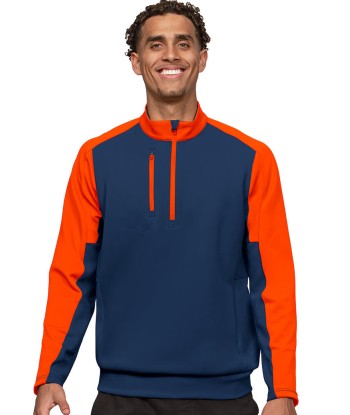 Antigua: Men's Essentials Pullover - Team Navy/Mango 104646 acheter