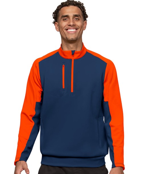 Antigua: Men's Essentials Pullover - Team Navy/Mango 104646 acheter