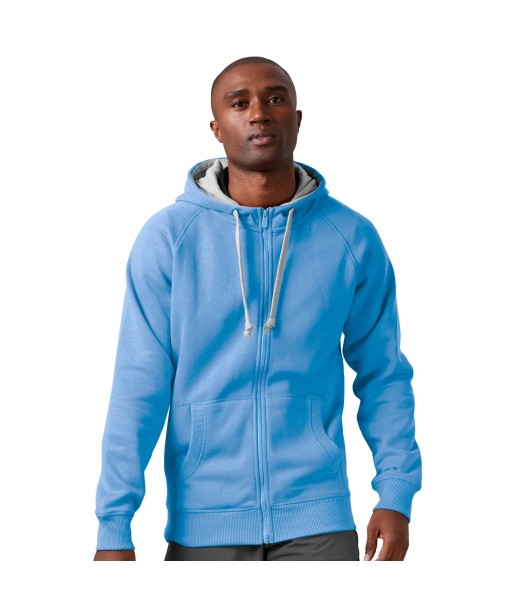 Antigua: Men's Essentials Full Zip Jacket - Victory Columbia Blue 101183 français