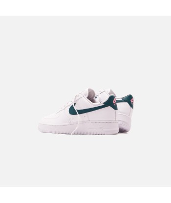 Nike WMNS Air Force 1 - White / Dark Teal Green / Sunset Pulse soldes