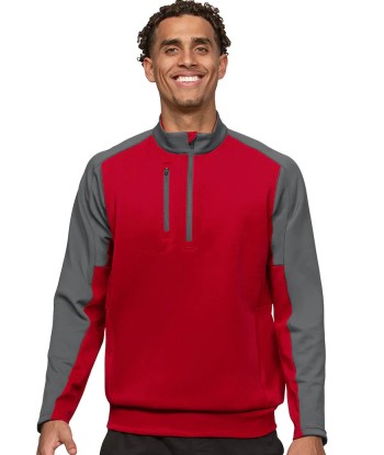 Antigua: Men's Essentials Pullover - Team Dark Red/Carbon 104646 rembourrage situé sous