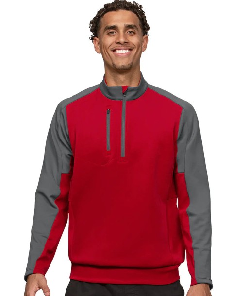 Antigua: Men's Essentials Pullover - Team Dark Red/Carbon 104646 rembourrage situé sous