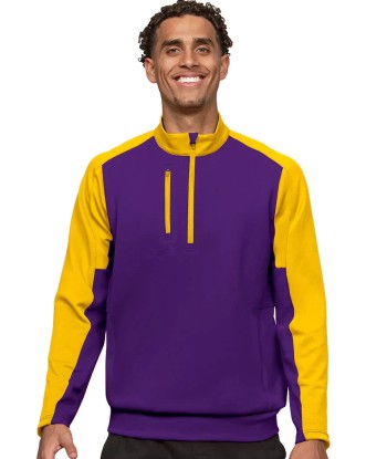 Antigua: Men's Essentials Pullover - Team Dark Purple/Gold 104646 Paris Déstockage Promo