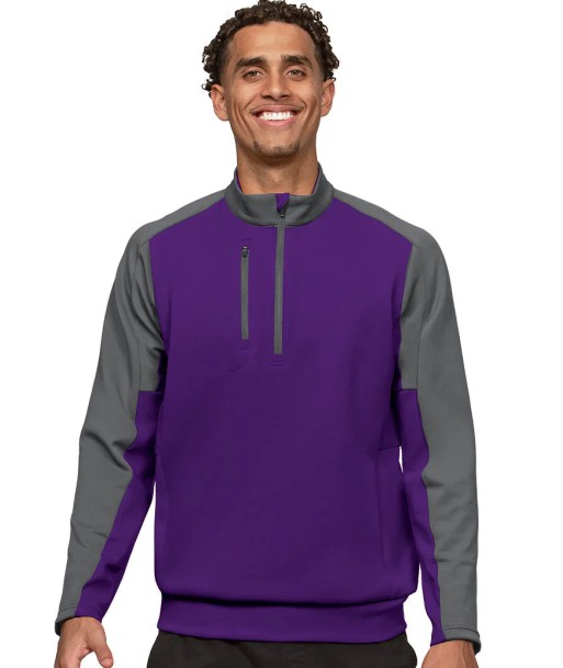 Antigua: Men's Essentials Pullover - Team Dark Purple/Carbon 104646 Par le système avancé 