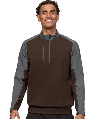 Antigua: Men's Essentials Pullover - Team Brown/Carbon 104646 shop