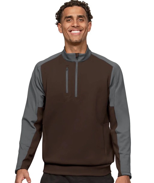 Antigua: Men's Essentials Pullover - Team Brown/Carbon 104646 shop