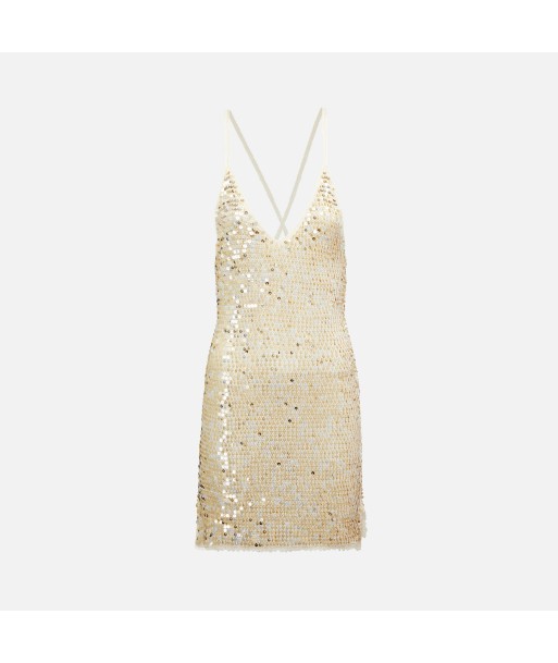 Retrofete Elliana Dress - Ivory / Gold Comparez plus de prix