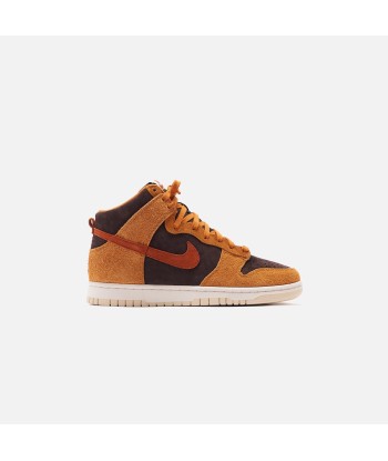 Nike Dunk Hi Retro Premium - Velvet Brown / Dark Russet / Dark Curry / Sail en ligne des produits 