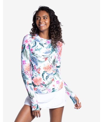 BloqUV x JANTZEN Collab: Women's UPF 50 24/7 Long Sleeve Top (2001J) - Hawaiian Terrace Fin de série