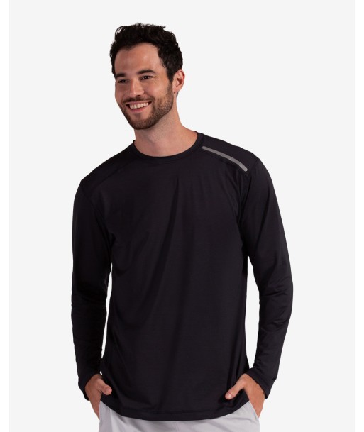 BloqUV: Men's UPF 50 Long Sleeve Jet Tee (12002) - Black votre restaurant rapide dans 