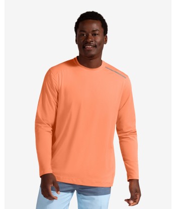 BloqUV: Men's UPF 50 Long Sleeve Jet Tee (12002) - Tangerine la chaussure