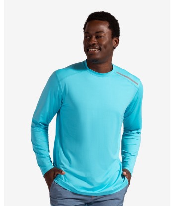 BloqUV: Men's UPF 50 Long Sleeve Jet Tee (12002) - Light Turquoise 50% de réduction en Octobre 2024