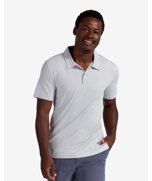 BloqUV: Men's UPF 50 Short Sleeve Polo (11004) - Soft Gray paiement sécurisé