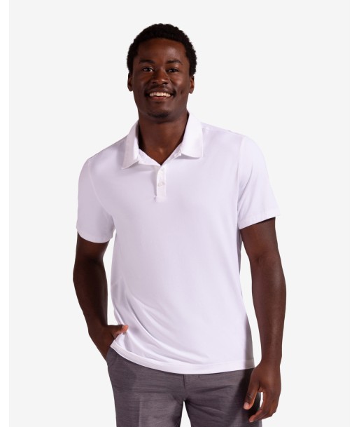 BloqUV: Men's UPF 50 Short Sleeve Polo (11004) - White Fin de série