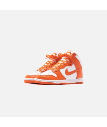 Nike Dunk High Retro - White / Orange Blaze destockage