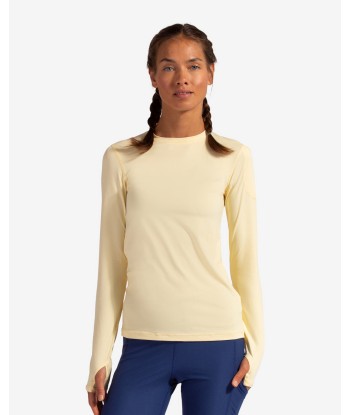 BloqUV: Women's UPF 50 24/7 Long Sleeve Top (2001) - Lemon Yellow de pas cher