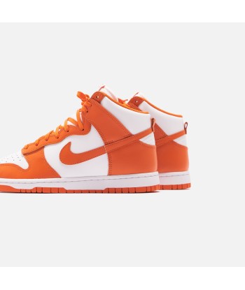 Nike Dunk High Retro - White / Orange Blaze destockage