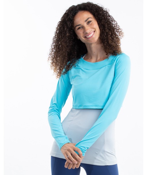 BloqUV: Women's UPF 50 Crop Top (4001) - Light Turquoise ouvre sa boutique