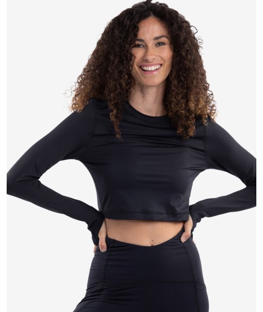 BloqUV: Women's UPF 50 Everyday Crop Top (4015) - Black Les magasins à Paris