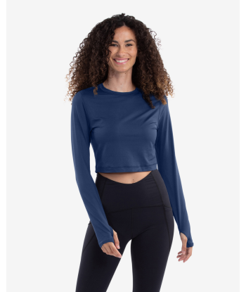 BloqUV: Women's UPF 50 Everyday Crop Top (4015) - Navy 2024