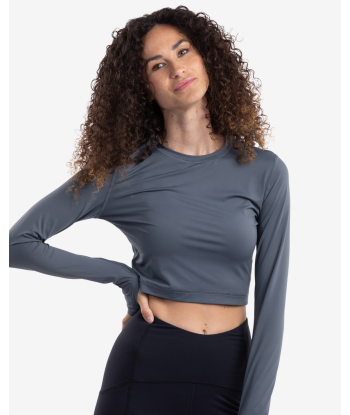 BloqUV: Women's UPF 50 Everyday Crop Top (4015) - Smoke pas cher chine