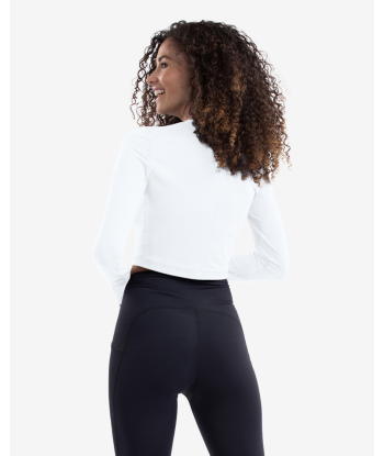 BloqUV: Women's UPF 50 Everyday Crop Top (4015) - White l'évolution des habitudes 