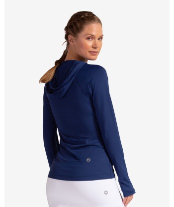 BloqUV: Women's UPF 50 Hoodie Jacket (9015) - Navy meilleur choix