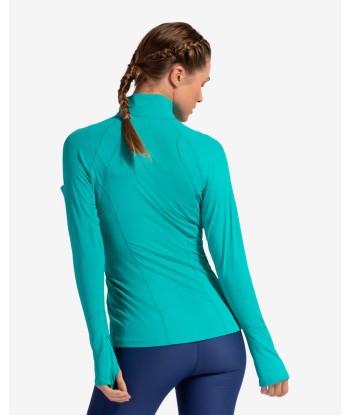 BloqUV: Women's UPF 50 Mock Zip Top (3001) - Caribbean Blue plus qu'un jeu 