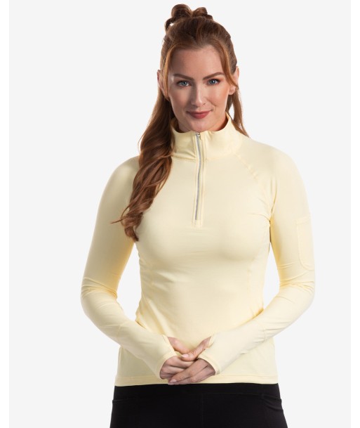 BloqUV: Women's UPF 50 Mock Zip Top (3001) - Lemon Yellow votre