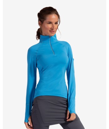 BloqUV: Women's UPF 50 Mock Zip Top (3001) - Ocean Blue Venez acheter