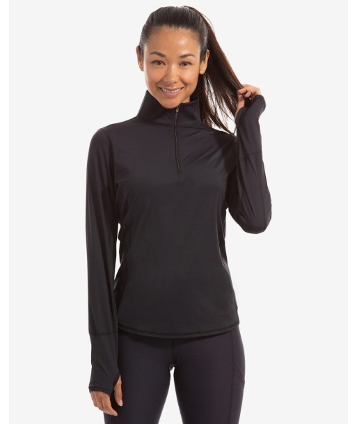 BloqUV: Women's UPF 50 Relaxed Mock Zip Top (3002) - Black Les êtres humains sont 