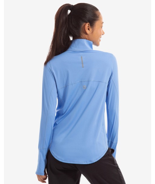 BloqUV: Women's UPF 50 Relaxed Mock Zip Top (3002) - Indigo Jusqu'à 80% De Réduction