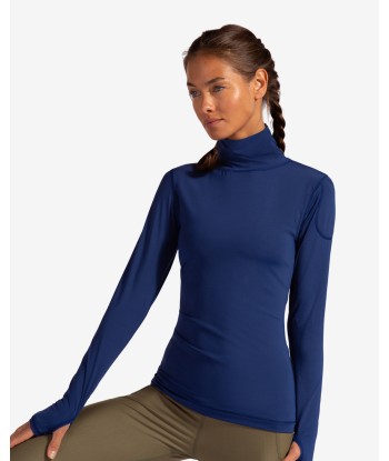 BloqUV: Women's UPF 50 Turtleneck (2013) - Navy la colonne vertébrale