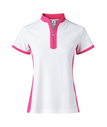 Daily Sports Women's Billie Short Sleeve Dahlia Pink Polo Shirt (Size Small) SALE français