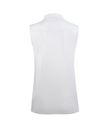 Daily Sports Women's Caterina Sleeveless White Polo (Size Small) SALE paiement sécurisé