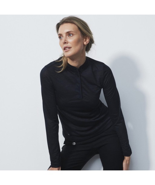 Daily Sports: Women's Ajaccio Long Sleeve Polo - Black livraison gratuite