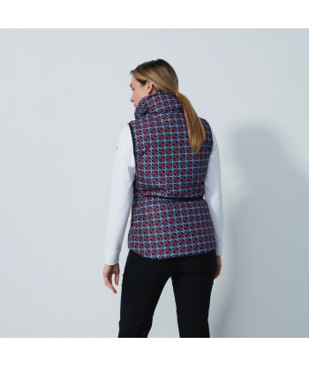 Daily Sports: Women's Airdrie Reversible Padded Vest - Black and Print de France