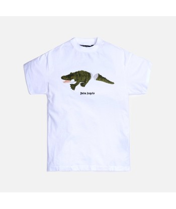 Palm Angels Croco Tee - White acheter