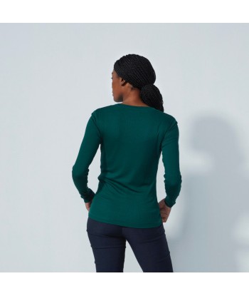 Daily Sports: Women's Ancona Long Sleeve Round Neck Top- Nori Green est présent 